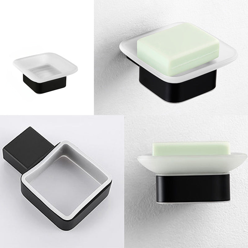 Traditional Bathroom Accessories Hardware Set in Black Metal