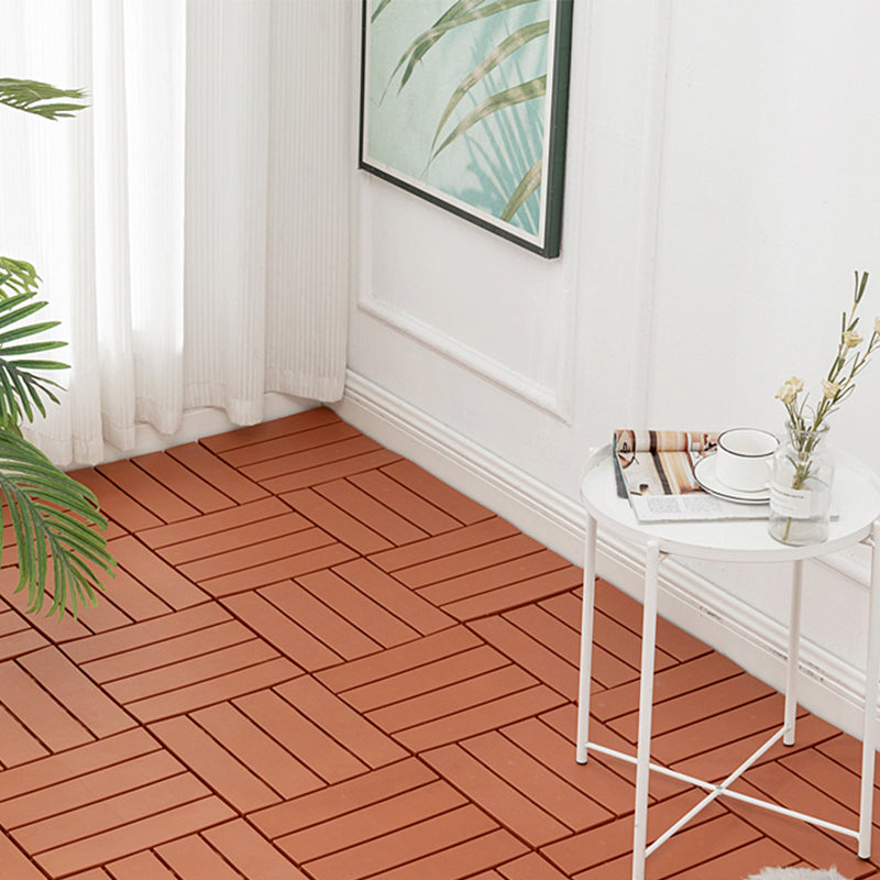 Modern Style WPC Flooring Corrosion Resistant Square Wood Floor