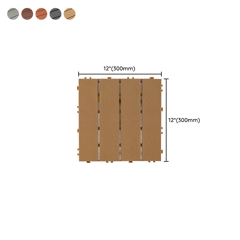 Modern Style WPC Flooring Corrosion Resistant Square Wood Floor
