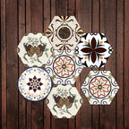 Peel & Stick Tiles Stain Resistant Hexagonal Plastic Peel & Stick Tiles 20-Pack