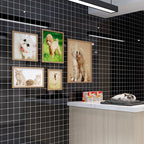 Single Tile Wallpaper Peel and Stick Wall Tile with Rectangular Shape