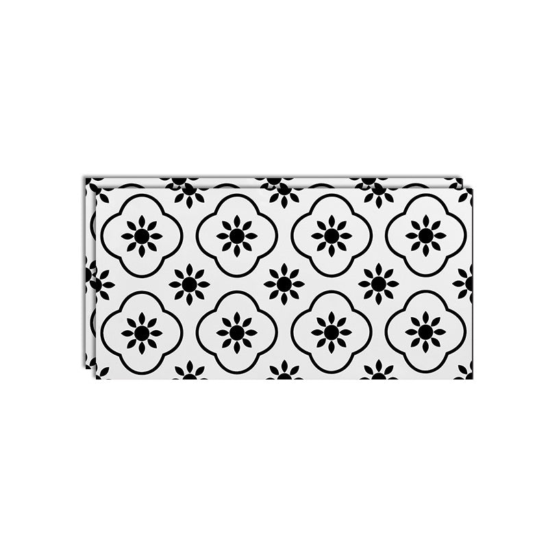 Single Tile Wallpaper Peel and Stick Wall Tile with Rectangular Shape
