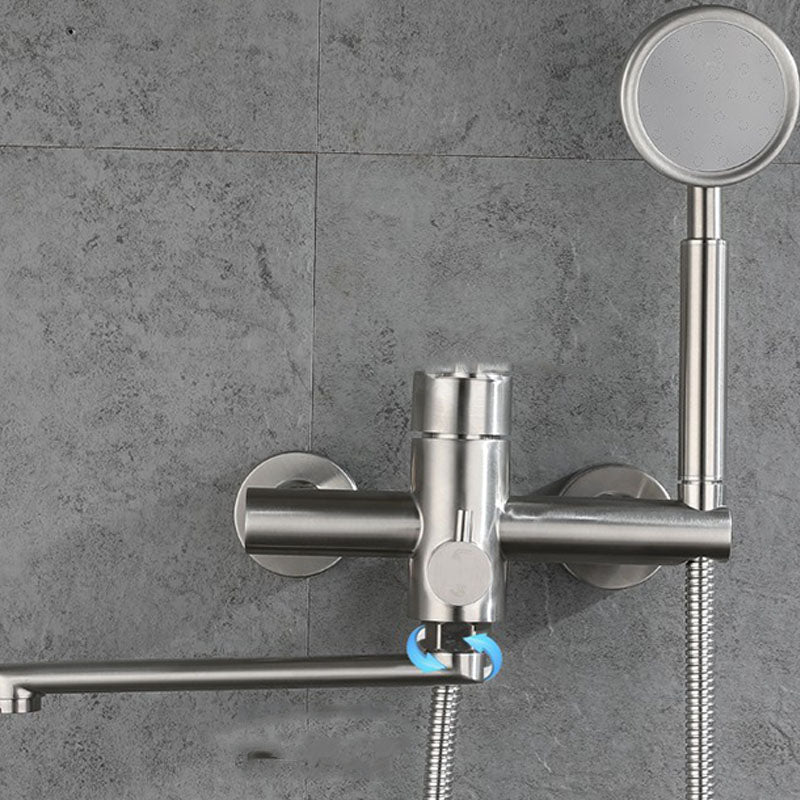 Bathroom Bathtub Faucet Lever Handheld Shower Bathtub Faucet