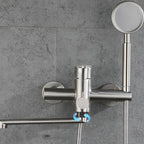 Bathroom Bathtub Faucet Lever Handheld Shower Bathtub Faucet