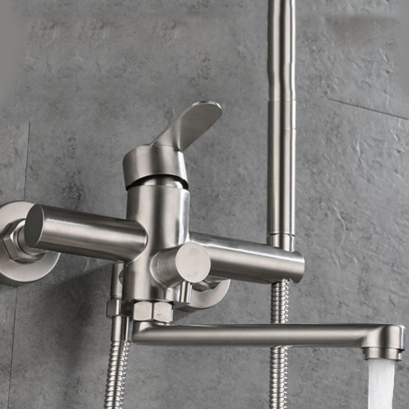 Bathroom Bathtub Faucet Lever Handheld Shower Bathtub Faucet
