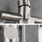 Bathroom Bathtub Faucet Lever Handheld Shower Bathtub Faucet