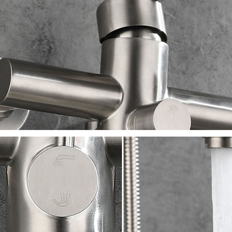 Bathroom Bathtub Faucet Lever Handheld Shower Bathtub Faucet