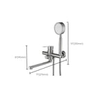 Bathroom Bathtub Faucet Lever Handheld Shower Bathtub Faucet