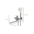 Bathroom Bathtub Faucet Lever Handheld Shower Bathtub Faucet