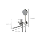 Bathroom Bathtub Faucet Lever Handheld Shower Bathtub Faucet