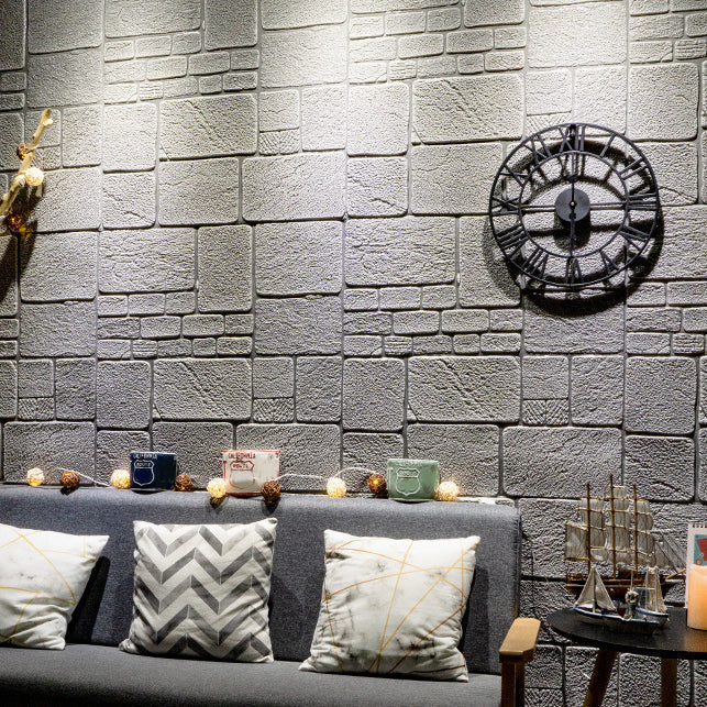 Modern Wall Covering 3D Brick Peel and Stick Waterproof Wall Covering