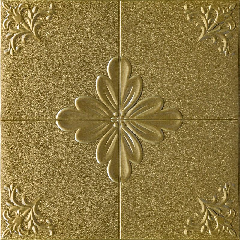 Interior Wall Cladding 3D Floral Print Peel and Stick Waterproof Wall Panels