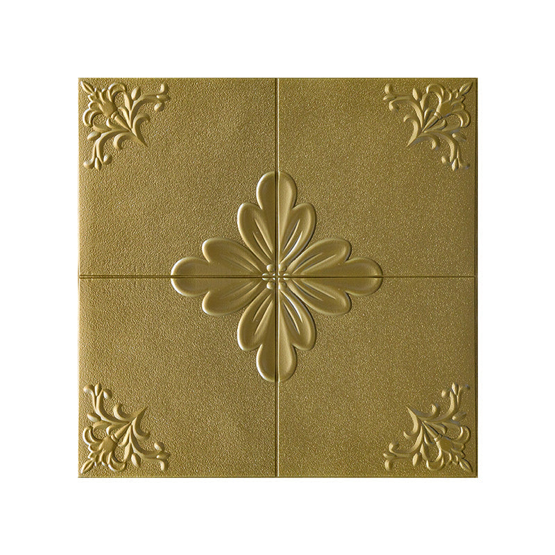Interior Wall Cladding 3D Floral Print Peel and Stick Waterproof Wall Panels