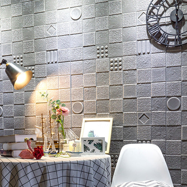 Home Interior Wall Panel 3D Printed Brick Peel and Stick Wall Covering