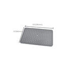 Rectangular Gray Showerhead Combo Standard Spray Pattern Showerhead