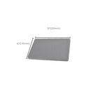 Rectangular Gray Showerhead Combo Standard Spray Pattern Showerhead