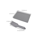 Rectangular Gray Showerhead Combo Standard Spray Pattern Showerhead