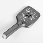Modern Gray Showerhead Combo Standard Spray Pattern Rectangular Large Showerhead