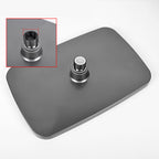 Modern Gray Showerhead Combo Standard Spray Pattern Rectangular Large Showerhead