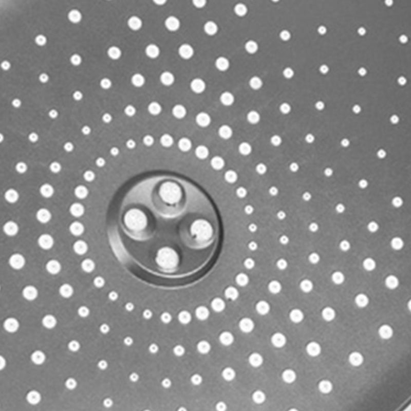 Modern Gray Showerhead Combo Standard Spray Pattern Rectangular Large Showerhead