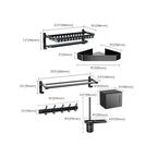 Traditional black bathroom accessories individually or in a set