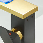 Modern Waterfall Spout Sink Faucet with LED Brass Sink Faucet