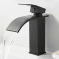 Modern Waterfall Spout Sink Faucet with LED Brass Sink Faucet