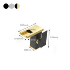 Modern Waterfall Spout Sink Faucet with LED Brass Sink Faucet