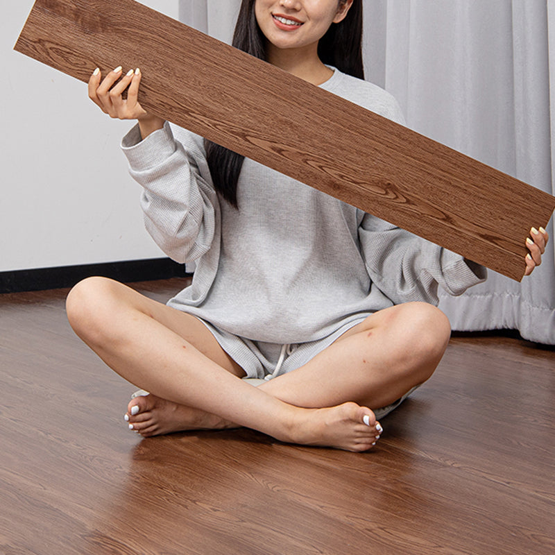 Peel and Stick PVC flooring Smooth Wood Look Vinyl flooring for living room