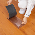 Peel and Stick PVC flooring Smooth Wood Look Vinyl flooring for living room