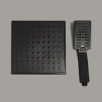 Square Shower Head Combination Standard Spray Pattern with Hand Shower