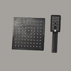 Square Shower Head Combination Standard Spray Pattern with Hand Shower