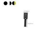 Square Shower Head Combination Standard Spray Pattern with Hand Shower