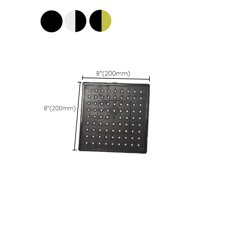 Square Shower Head Combination Standard Spray Pattern with Hand Shower