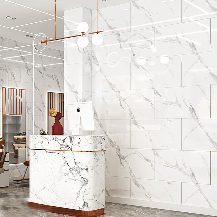 Polygon Field Peel and Stick Back Wall Tile PVC Peel and Stick Tile for the Kitchen