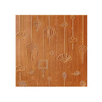 Contemporary Wall Panels Self-Adhesive Waterproof Cartoon 3D Print Wall Covering