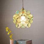 Modern Flower Shape Glass LED Pendant Lamp