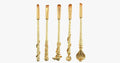 Gold-coated Magic Brush Set with 5 gold-coated eyeshadow brushes - Works wonders on your eyes!