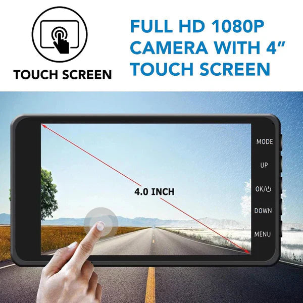 Front And Rear Dash Cam Dashboard Camera For Car With Night Vision