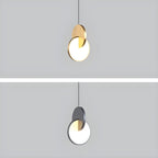 Modern Scandinavian LED Pendant Lamp with Round Frame and Warm Glow