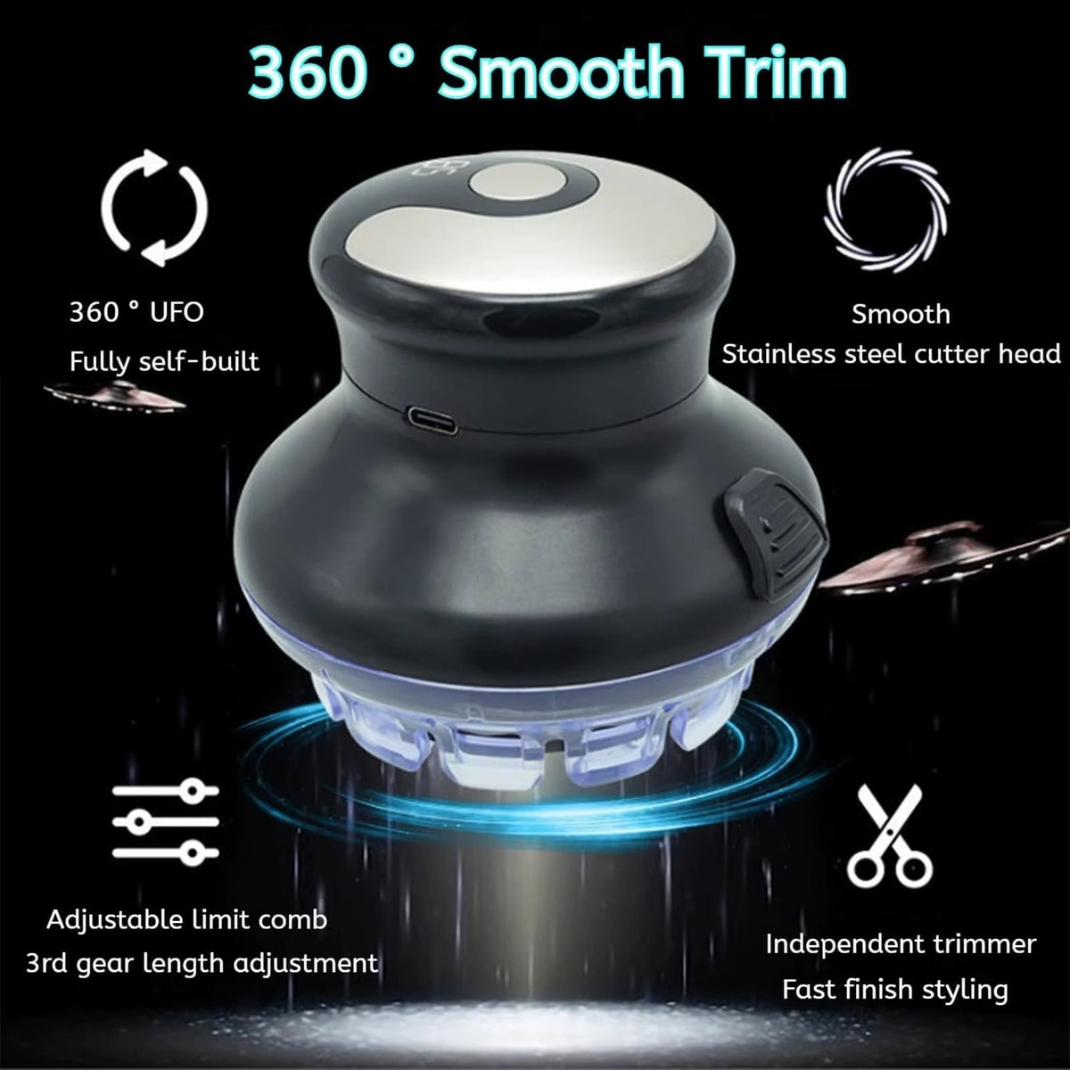 Easy Trim Rotating Head Hair Clipper