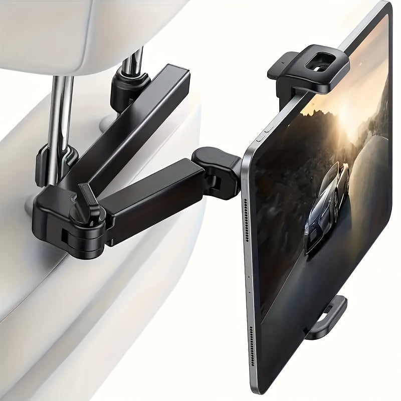 Adjustable Tablet Holder for Car Headrest - Suitable for 5 to 14 Inch Devices, Safe and Versatile Tablet Stand for Traveling