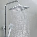 Square Shower Head Combo Large Shower Head with Hand Shower