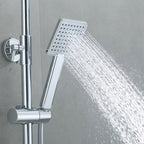 Square Shower Head Combo Large Shower Head with Hand Shower