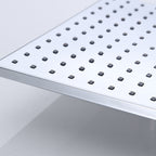 Square Shower Head Combo Large Shower Head with Hand Shower