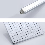 Square Shower Head Combo Large Shower Head with Hand Shower