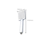 Square Shower Head Combo Large Shower Head with Hand Shower