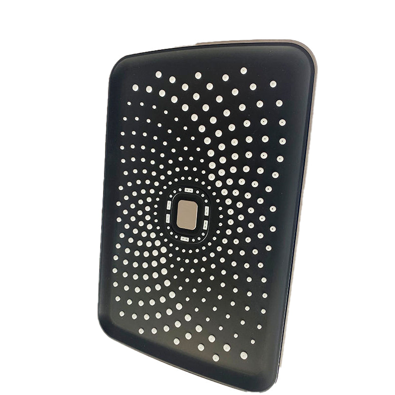 Black Large Shower Head Standard Spray Pattern with Hand Shower