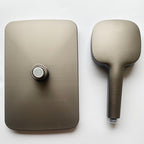 Black Large Shower Head Standard Spray Pattern with Hand Shower