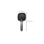 Black Large Shower Head Standard Spray Pattern with Hand Shower